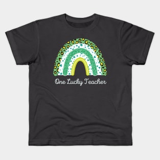 One Lucky Shamrock Teacher St Patrick’s Day Appreciation Kids T-Shirt